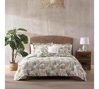 Tommy Bahama - Parure de lit pour Grand lit, en Coton Doux avec taies Assorties, décoration d'intérieur Tropicale avec Revers uni (Vert côte, Grand lit)