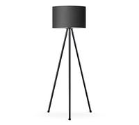 tomons Lampadaire LED Dimmable Contemporain avec Trépied en Métal, Lampadaire de Salon et de Chambre à Coucher, Style Scandinave - Noir