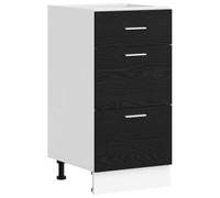 Tomostar Meuble Bas de Cuisine, Armoire de Cuisine Armoire de Plancher avec tiroir Chêne Noir 40x46x81,5 cm