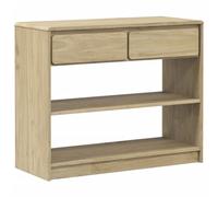 Tomostar Table Console, Console Meuble Table d'entrée de Couloir SAUDA chêne 89,5x36,5x73 cm Bois de pin Massif