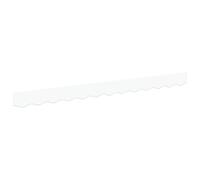 Tomostar Tissu de Remplacement de Cantonnière d’auvent, Lambrequin pour Store Toile de Remplacement Bandeau Banderole Store Banne Cadre de 3,5 m Blanche 3.3x0.2 m