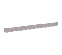Tomostar Tissu de Remplacement de Cantonnière d’auvent, Lambrequin pour Store Toile de Remplacement Bandeau Banderole Store Banne Cadre de 3 m Gris Clair 2,8x0,2 m