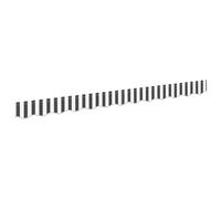 Tomostar Tissu de Remplacement de Cantonnière d’auvent, Lambrequin pour Store Toile de Remplacement Bandeau Banderole Store Banne Cadre de 2.5 m Noir et Blanc 2,3x0,2 m