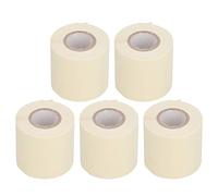 Tomotato 5 Pièces Ruban d'Emballage de Tuyau, 6cm/2,4in Largeur Ruban de Tuyau de Climatiseur PVC Résistant à l'Huile Rubans de Protection de Tube(Beige)