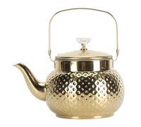 Tomotato Bouilloire à Thé Inox Dorée avec Infuseur pour Cuisinière (Modèle de diamant de 1,5 L)