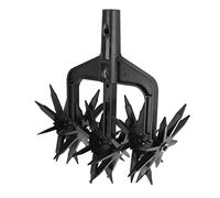 Tomotato Cultivateur Rotatif de Jardin, Motoculteur de Jardinage à Main, 2 en 1 Scarificateur Outil de Sol avec Triple Griffe Dents Amovibles pour Desserrer Sol Désherbage Creuse