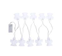 Tomotato Guirlande Fantômes LED, Guirlande Lumineuse Fantômes à Piles, 10 LED pour Décoration Intérieure Extérieure, Fête, Cheminée, Fenêtre (A 1.5m / 4.9ft)