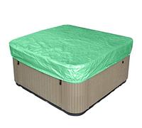 Tomotato Housse de Protection de Baignoire carrée extérieure, 231 x 231 x 30 cm, imperméable à la Pluie, Capuchon de Protection de Source Chaude, Housse de Protection de Source Chaude en (Verte)