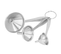 Tomotato Petit Entonnoir Inox 3 Pièces, Kit d'Entonnoirs Multiples pour Remplissage d'Huile Essentielle, Liquide, Épices, 3 Tailles