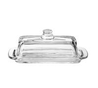 Tomotato Plat Beurre Verre Rectangulaire Couvercle Hermétique 20x9x8cm (Claire)