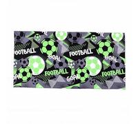 Tomotato Serviette de Plage Football Microfibre Coton Séchage Rapide (L) | Impression Unique Football Technologie Anti Décoloration Microfibre Coton Yoga