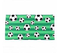 Tomotato Serviette de Plage Football Microfibre Coton Séchage Rapide (S) | Motif Football Imprimé Vif Microfibre Coton Douce Anti Sable Piscine Plage