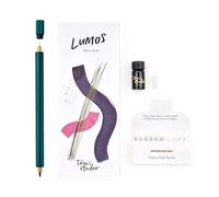 Tom's Studio Lumos Pro Duo Tip (lierre) | Feutre fin, écriture et pinceau rechargeable | Livré avec 11 pointes, échantillon d'encre noire profonde de 3 ml et 2 réservoirs d'encre