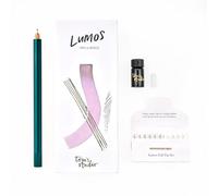 Tom's Studio Lumos Pro Pointe Unique (Ivy) | Feutre fin rechargeable, stylo à écrire et à brosser | Livré avec 11 embouts, échantillon d'encre noire profonde de 3 ml et 1 réservoir d'encre
