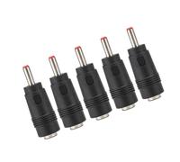 Tomvorks Connecteur Adaptateur DC 5.5x2.1 Femelle à 3.5x1.35MM Mâle, 5 Pièces, pour Conversion de Puissance, Plastique Léger et Durable en Métal