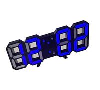 Tomvorks Horloge Murale LED 3D, Réveil au Design Minimaliste avec Affichage LED Lumineux, pour la Décoration de la Maison et du Bureau (#5)