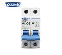 TOMZN TOB7Z 2P DC 1000V Mini disjoncteur solaire 3A 6A 10A 16A 20A 25A 32A 40A 50A 63A DC MCB pour système PV MCB 35mm Rail Din