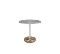 Ton Table d'Appoint Grand Marbre Brun/Aluminium