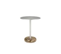 Ton Table D'appoint Petit Marbre Brun/Aluminium