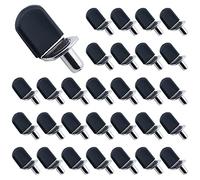 TONAUP 30 Pièces Chevilles de Support Étagère Métal, 5mm L Forme Support avec 30 Manchons Plastique, Équerre pour Meuble Armoire Placard Bibliothèque