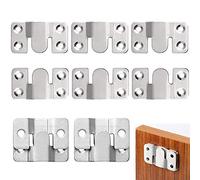 TONAUP Support de Montage Dissimulé Embarqué Interverrouillage Pendaison Boucle Quincaillerie Murale en Acier Inoxydable pour Accrocher la Photo Miroir Cadre Dosseret Meubles