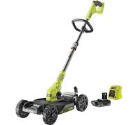 Tondeuse 3-en-1 RYOBI 18V ONE+, Coupe 30 cm, Batterie 2 Ah & Chargeur, RY18LMC30A-120, Coupe-bordures, Dresse-bordures
