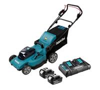 Makita Tondeuse à batterie DLM480PT2 36 V 48 cm 62 l 2x 5,0 Ah chargeur DC18RD