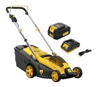 Tondeuse à batterie NEMURA 40V + Batterie 4Ah + Chargeur rapide - Coupe de 37cm - Mulching + Ramassage