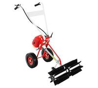 Tondeuse à essence 2 temps, 1,7 ch, manuelle, 43 cc, monocylindre, refroidissement par air. Tondeuse à gazon, décompacteur, chasse-neige, balai motorisé, aspirateur manuel. Aspirateur à essence avec b