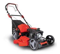Tondeuse à essence Scheppach MS173-51 - Largeur de coupe 51 cm | Entraînement par roues | Fonction mulching | Bac de ramassage 65 litres | Réglage centralisé de la hauteur de coupe