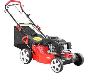 Tondeuse à gaz de 4 kW, tondeuse à gaz, tondeuse-tracteur, moteur 140cc, 4 temps, monocylindre, largeur de coupe de 51 cm, pour le désherbage et l'entretien des pelouses