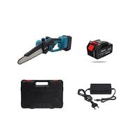 Tondeuse à gazon, 1200W 6 pouces sans brosse scie à chaîne fil Mini élagage main Portable jardin bois électrique coupe(1 battery set)
