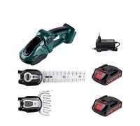 Tondeuse à gazon, 24V 2 en 1 taille-haie électrique 20000 tr/min Rechargeable sans fil haute puissance désherbage élagage cisaillement arbuste tondeuse outil de jardin(Green-2 Battery)