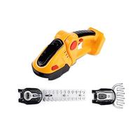 Tondeuse à gazon, 24V 2 en 1 taille-haie électrique 20000 tr/min Rechargeable sans fil haute puissance désherbage élagage cisaillement arbuste tondeuse outil de jardin(Yellow-NO Battery)