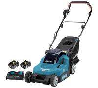 Makita Tondeuse à gazon sans fil LTX 36V DLM382PM2 38 cm 40 L 2x4,0 Ah Chargeur double rapide