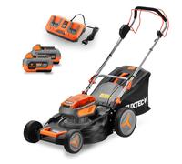 Tondeuse à gazon à batterie 40V FUXTEC FX-E2RM46 - Set avec 2 batteries 4Ah et double chargeur 2,4A