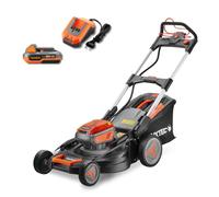 Tondeuse à gazon à batterie 40V FUXTEC FX-E2RM51 - Set avec 2 batteries 4Ah et double chargeur 2,4A