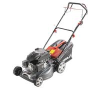 Tondeuse à Gazon à Essence avec entraînement 2,7 KW, 139 CC, Largeur de Coupe 43 cm, Garden DEDRA, avec Roue motrice, réglage Central de la Hauteur de Coupe (25-75 mm), Couvercle en métal