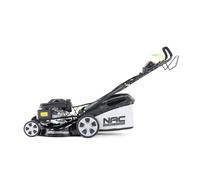 Tondeuse à gazon à essence NACLS50-173-HS-ES-NG, moteur 173 cm³, démarrage électrique, largeur de coupe 50 cm, idéale pour les jardins de taille moyenne.