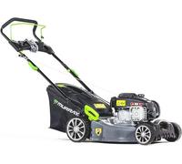 Tondeuse à gazon autoportée EQ2-400 - Tondeuse à gazon 2-en-1, essence, largeur de coupe de 46 cm, bac de ramassage de 50 litres, idéale pour les petites et moyennes surfaces de gazon - Tondeuse à ess