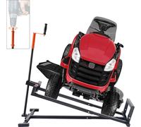 Tondeuse à gazon autoportée VEVOR, capacité de charge de 399 kg, plate-forme d'entretien télescopique avec manivelle et poignée, outil électrique pliable, convient pour les tondeuses à gazon et les tr