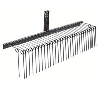 Tondeuse à gazon - Brosse mulchante - Griffe à gazon - Racloir - Aérateur de gazon - Largeur de coupe : 183 cm - 32 dents en acier