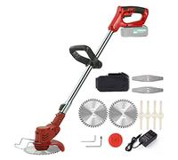 Tondeuse à gazon, Débroussailleuse électrique sans fil 36Tv avec 3 types de lames désherbeur coupe-herbe pelouse jardin élagage/coupe(1 Battery)