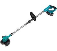 Tondeuse à gazon électrique - 1500 W - Pliable - Sans fil - 2 batteries 18 V - Bleu clair