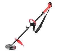 Tondeuse à gazon électrique 23 cm, coupe-bordures sans fil 2500 tr/min, longueur de coupe réglable, outil jardin 21 V 700 W avec batterie Haute performance