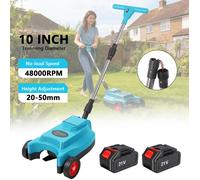 Tondeuse à Gazon Électrique Pliable 10 Pouces 5000W 48000 RPM Tête de Coupe à Angle Réglable pour Maison Jardin Aménagement Paysager