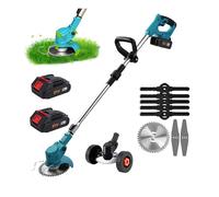 Tondeuse à gazon électrique, puissance 380w, réglable pour batterie Makita 18V, 2Piles 1Prise EU, UE