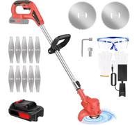 Tondeuse à gazon électrique sans fil 21 V – Outils de jardinage sans fil – Tondeuses à gazon et taille-haies – Pour les mauvaises herbes et les fleurs