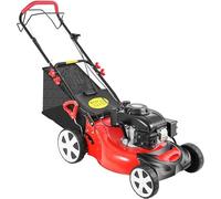 Tondeuse à gazon essence 140cc, tondeuse à gazon essence autoportée de 5 chevaux avec un bac de ramassage de 60 litres, une largeur de coupe de 51 cm, idéale pour les grandes pelouses. Tondeuse à esse