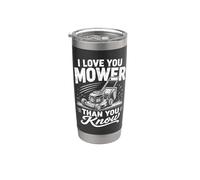 Tondeuse à gazon I Love You Mower Than You Know Gobelet isotherme en acier inoxydable double paroi